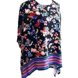 East 5th floral pullover tunic top  Size Medium